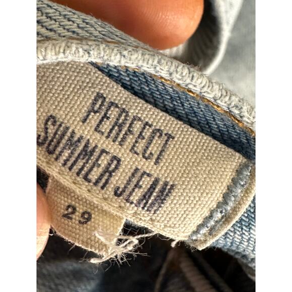 Madewell Light Wash Perfect Summer Jean Denim 100% Cotton Womens Size 29 - Picture 7 of 9